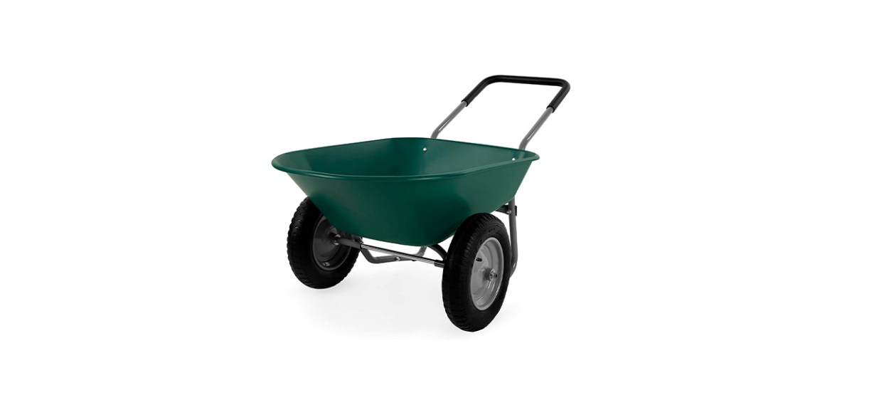 Best Choice Products Dual-Wheel Home Utility Wheelbarrow