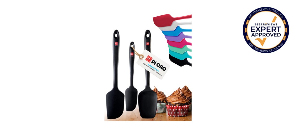 Best DI ORO Three-piece Silicone Spatula Set Best DI ORO Three-piece Silicone Spatula Set