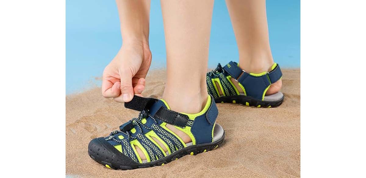 DREAM PAIRS Boys Girls Summer Outdoor Athletic Sport Sandals