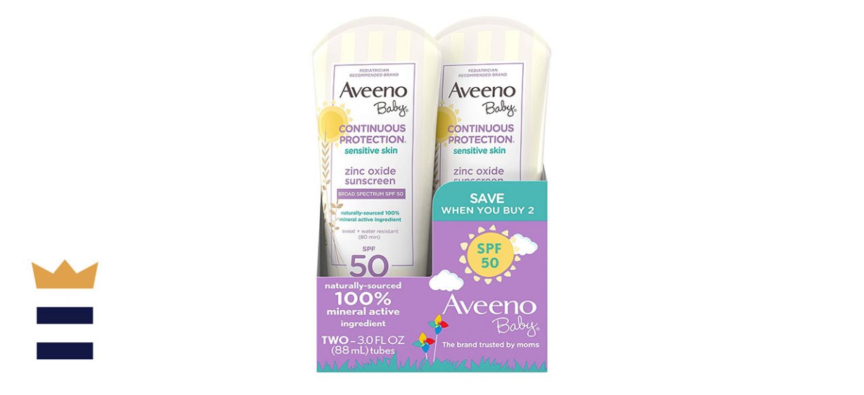 Aveeno Baby Continuous Protection Zinc Oxide Mineral Sunscreen