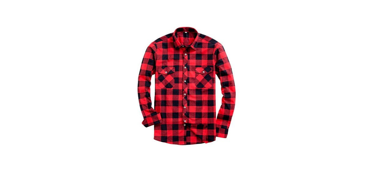 Best Alimens and Gentle Men's Button Down Plaid Shirt