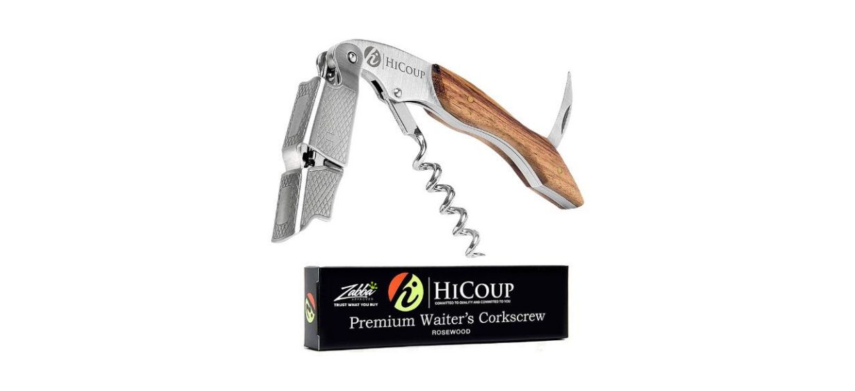 HiCoup wine opener on white background