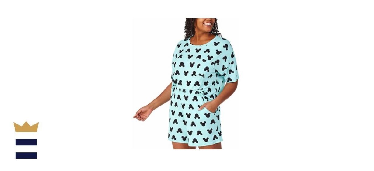 Disney Womens Short Pajama Set with Pockets