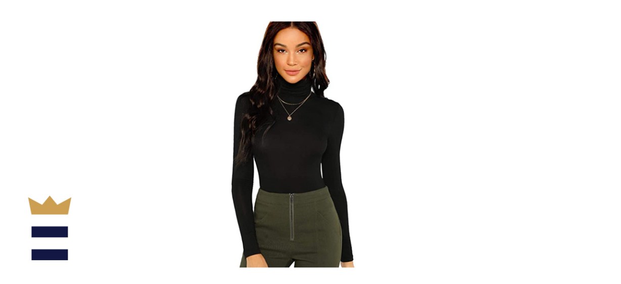 Floerns Long Sleeve Slim Fit Turtleneck