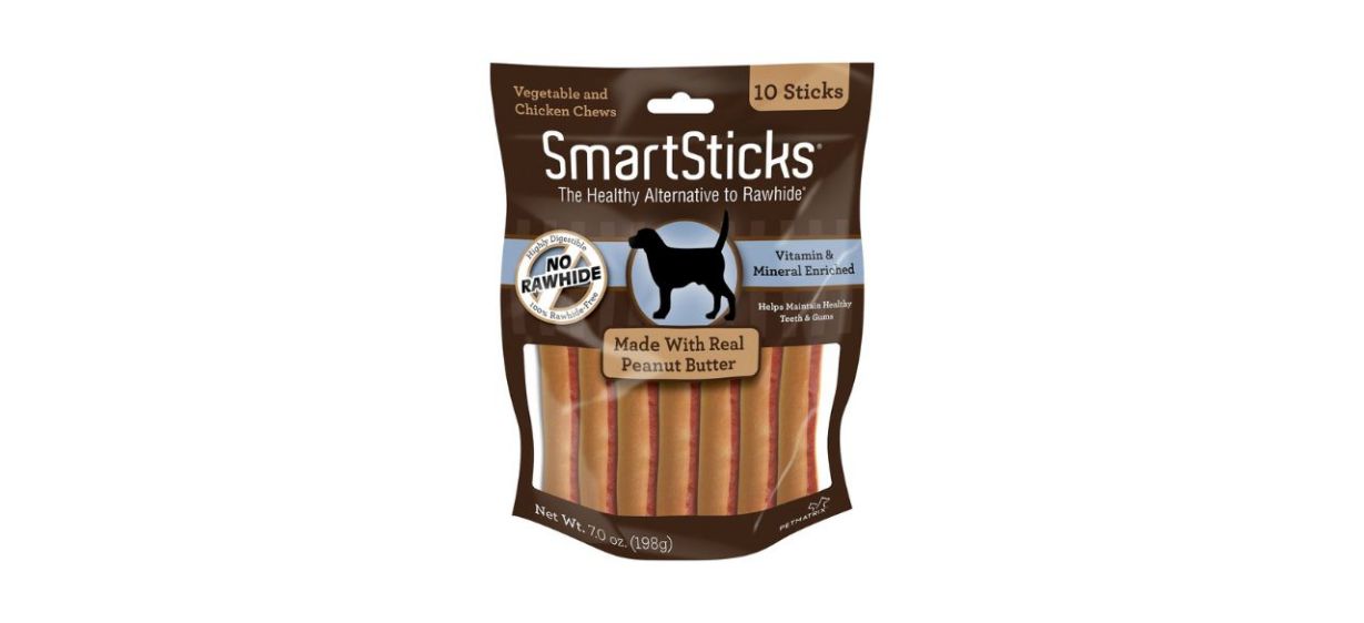 SmartBones SmartSticks Peanut Butter Chews Dog Treats