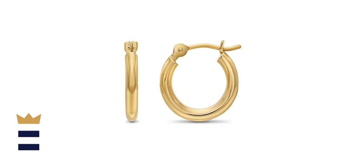 Tilo’s 14k Yellow Gold Round Hoop Earrings
