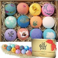 LifeAround2Angels Bath Bombs Gift Set, 12 Count