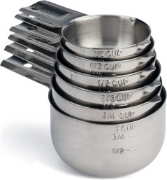 Hudson Essentials Stainless Steel Measuring Cups Set