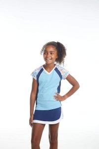 Street Tennis Club Girls Tennis and Golf Shirt with Skirt
