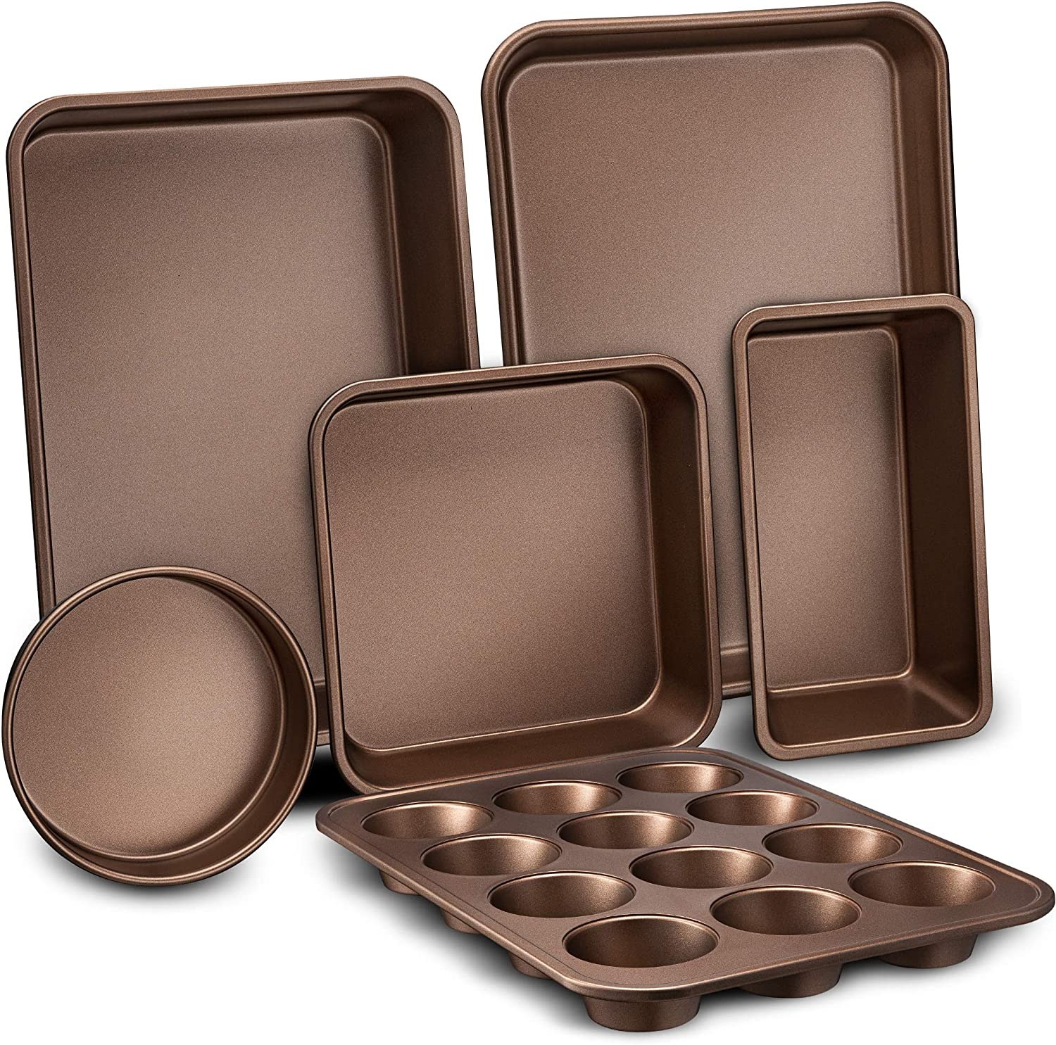 NutriChef 6 Piece Nonstick Bakeware