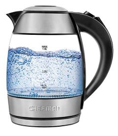 Chefman Electric Cordless Glass Tea Kettle