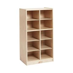 ECR4Kids 10 Cubby Tray Cabinet