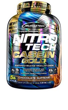 MuscleTech NitroTech Casein Gold Protein Powder