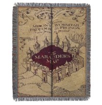 Harry Potter Marauder's Map Throw Blanket