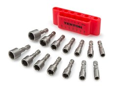 TEKTON 14 Piece Quick Change Power Nut Driver Bit Set